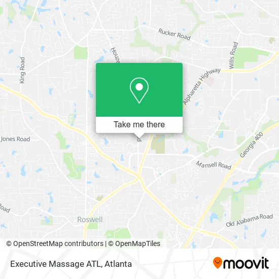 Executive Massage ATL map