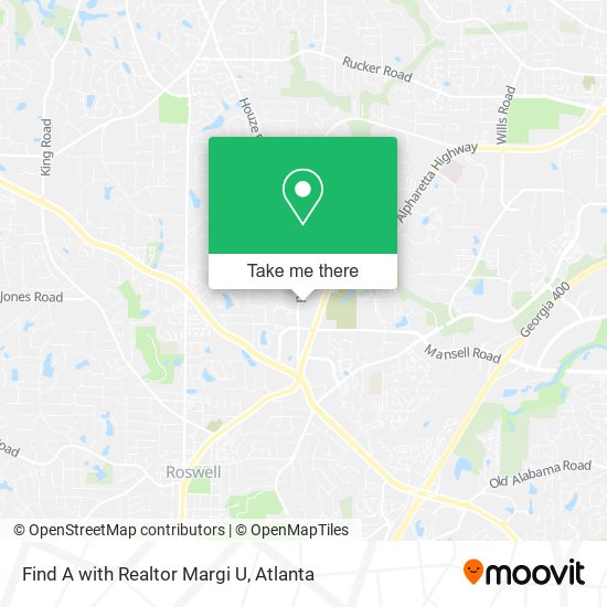 Find A with Realtor Margi U map