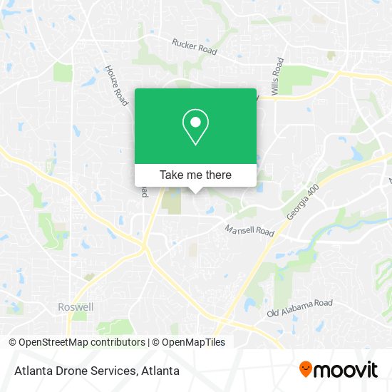 Mapa de Atlanta Drone Services