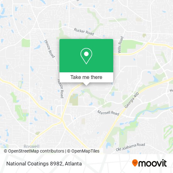 Mapa de National Coatings 8982