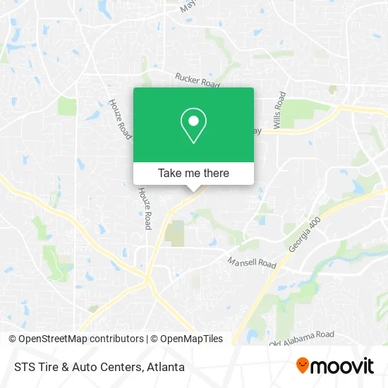 STS Tire & Auto Centers map