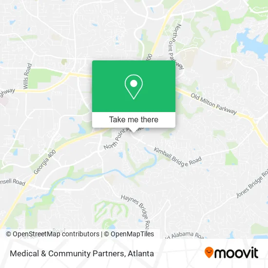 Medical & Community Partners map
