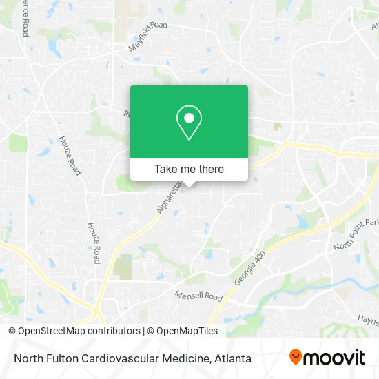North Fulton Cardiovascular Medicine map