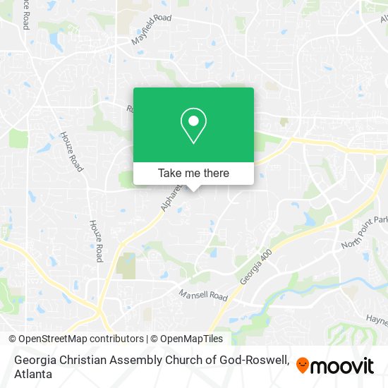 Georgia Christian Assembly Church of God-Roswell map