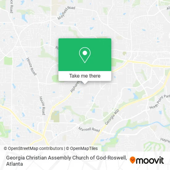 Mapa de Georgia Christian Assembly Church of God-Roswell