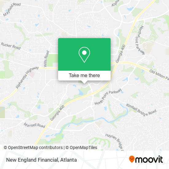 New England Financial map