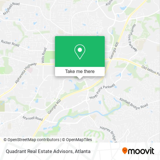 Mapa de Quadrant Real Estate Advisors