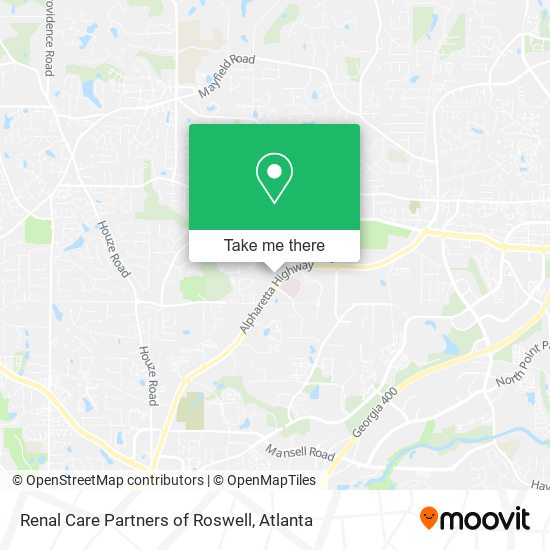 Mapa de Renal Care Partners of Roswell