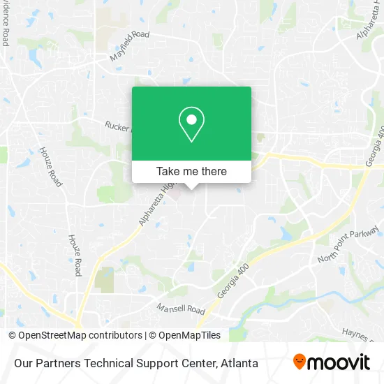 Our Partners Technical Support Center map