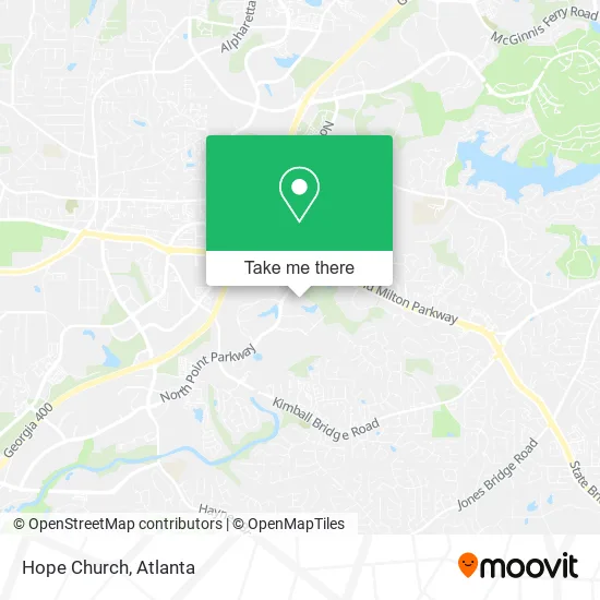 Mapa de Hope Church