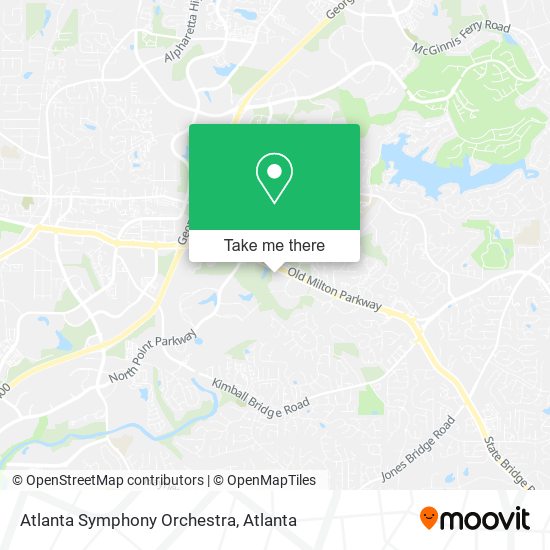 Atlanta Symphony Orchestra map