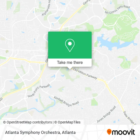 Atlanta Symphony Orchestra map