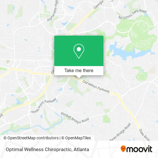 Optimal Wellness Chiropractic map