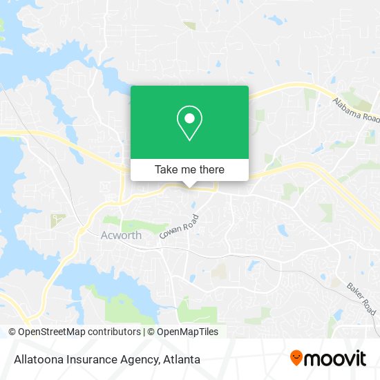 Mapa de Allatoona Insurance Agency
