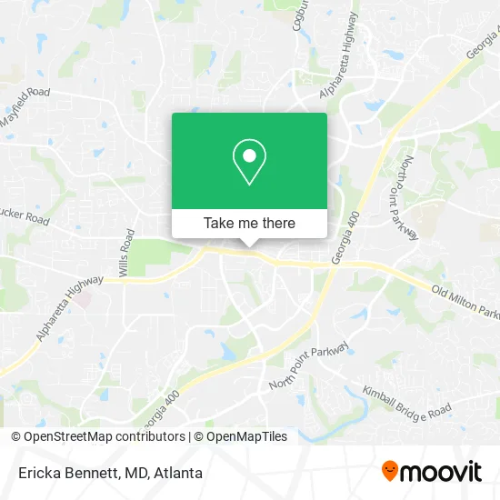 Mapa de Ericka Bennett, MD