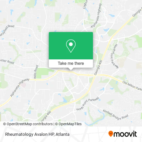 Mapa de Rheumatology Avalon HP