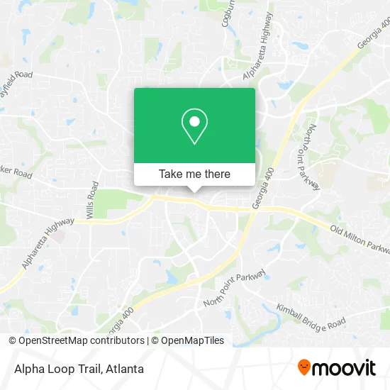 Alpha Loop Trail map