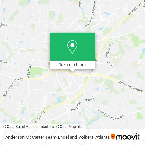 Anderson McCarter Team-Engel and Volkers map