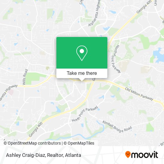 Ashley Craig-Diaz, Realtor map