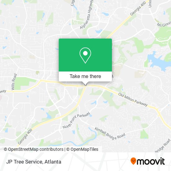 JP Tree Service map