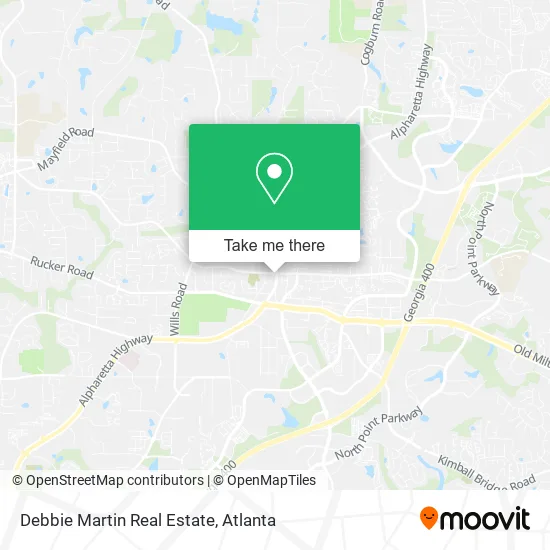 Debbie Martin Real Estate map