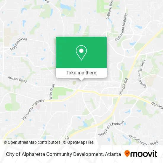 City of Alpharetta Community Development map