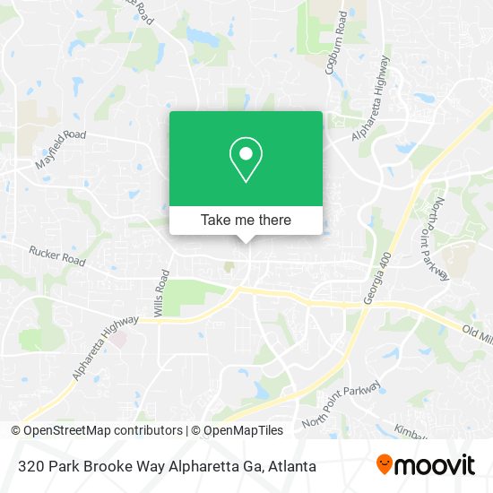 320 Park Brooke Way Alpharetta Ga map