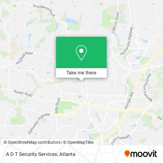 A D T Security Services map