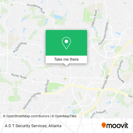 A D T Security Services map
