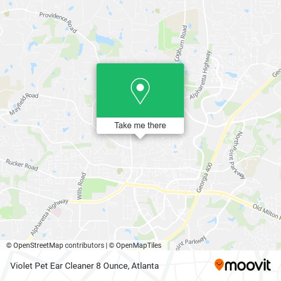 Mapa de Violet Pet Ear Cleaner 8 Ounce