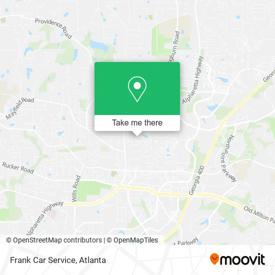 Frank Car Service map