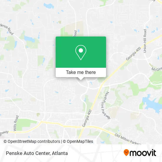 Mapa de Penske Auto Center
