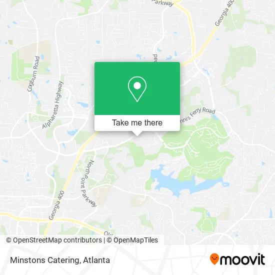 Minstons Catering map