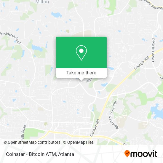 Mapa de Coinstar - Bitcoin ATM