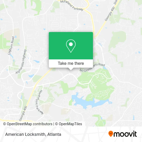 American Locksmith map