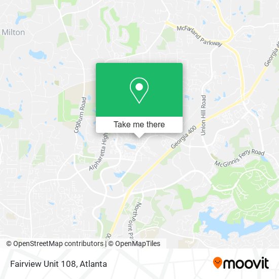Mapa de Fairview Unit 108