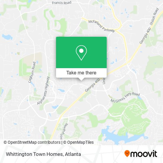 Whittington Town Homes map