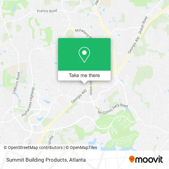 Summit Building Products map