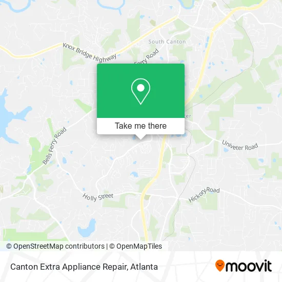 Canton Extra Appliance Repair map