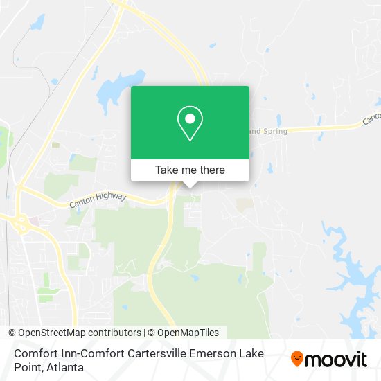 Comfort Inn-Comfort Cartersville Emerson Lake Point map