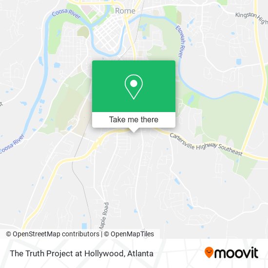 The Truth Project at Hollywood map