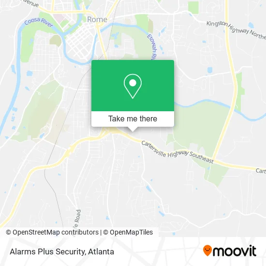 Alarms Plus Security map