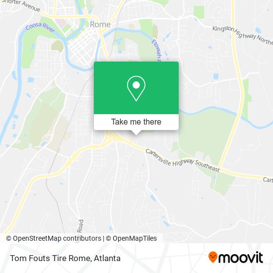 Mapa de Tom Fouts Tire Rome