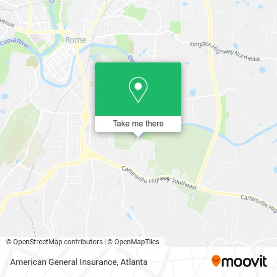 American General Insurance map
