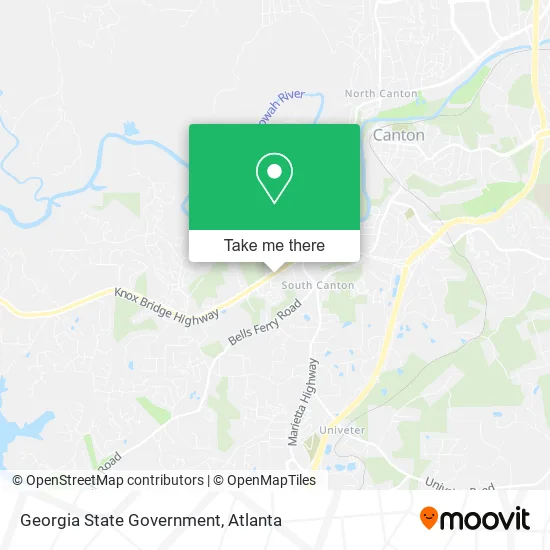 Georgia State Government map