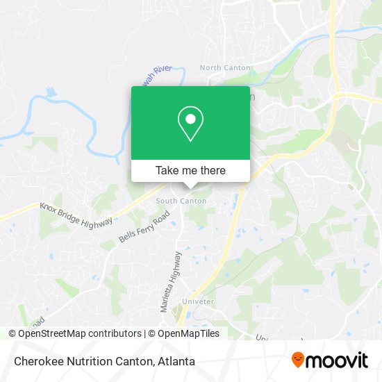 Mapa de Cherokee Nutrition Canton