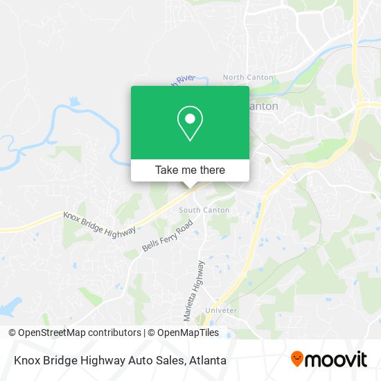 Knox Bridge Highway Auto Sales map