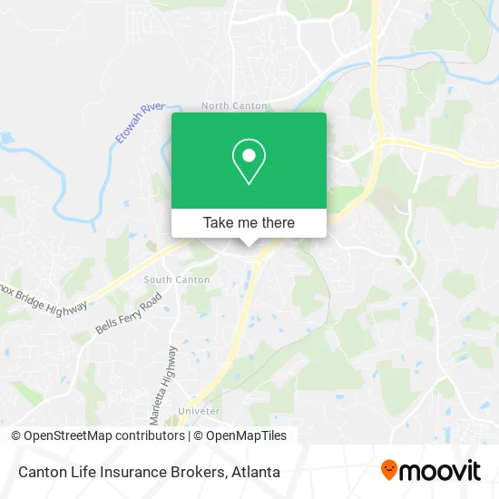 Canton Life Insurance Brokers map