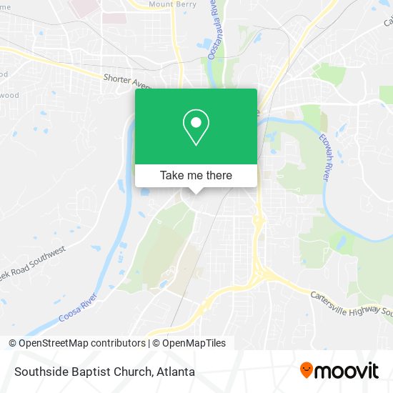 Mapa de Southside Baptist Church