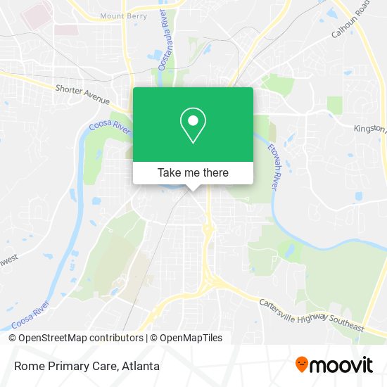 Rome Primary Care map